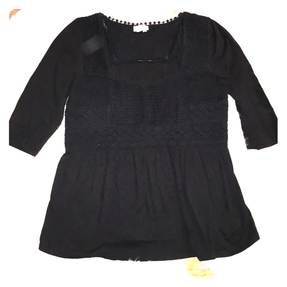 Anthropologie lace bodice top